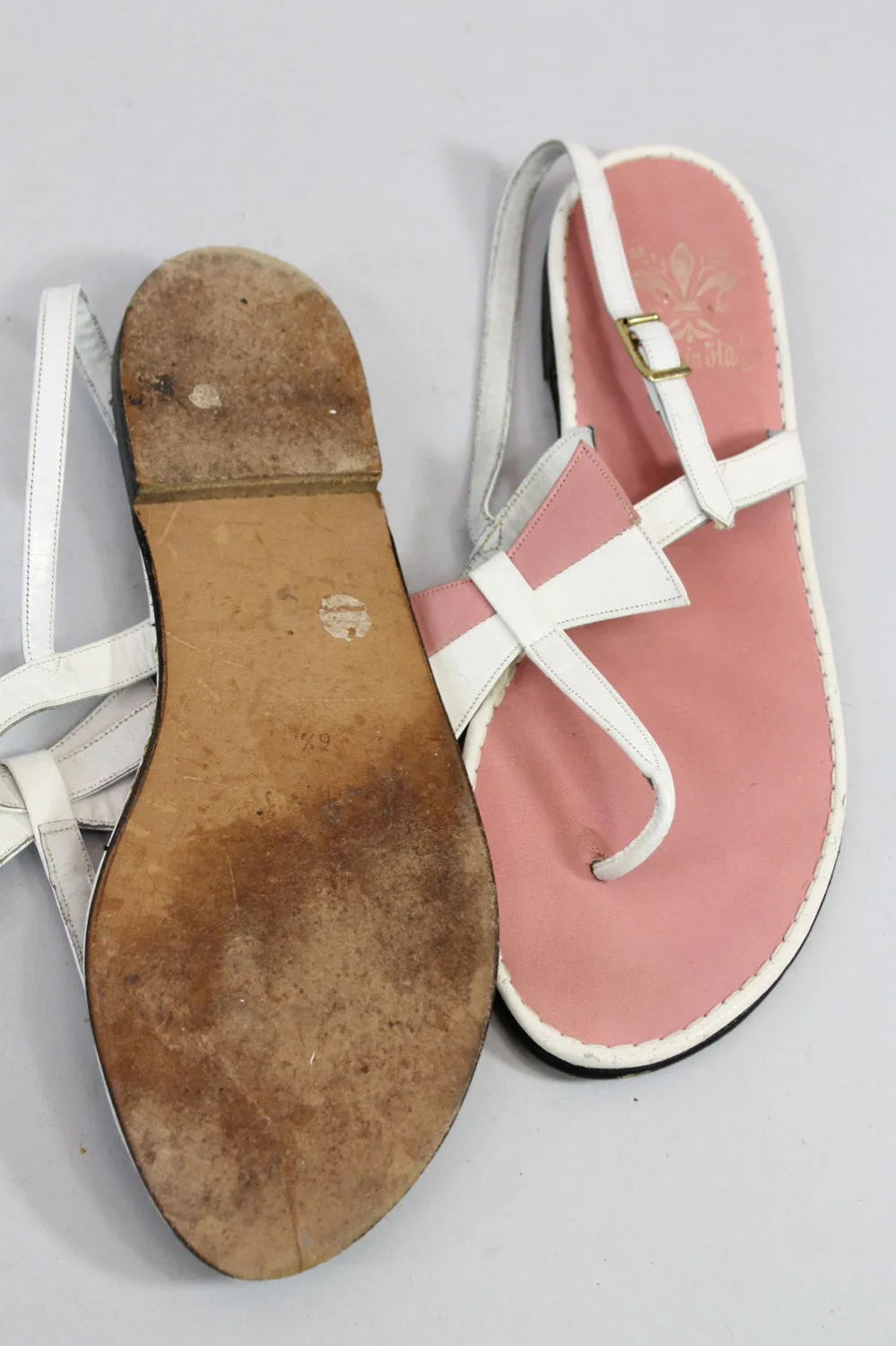 1970s Italian bow sandals size 6.5 | new spring summer