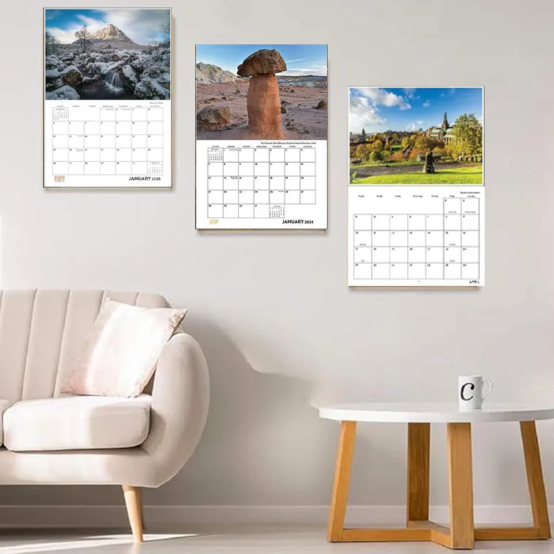 2025 Scotland Monthly Wall Calender