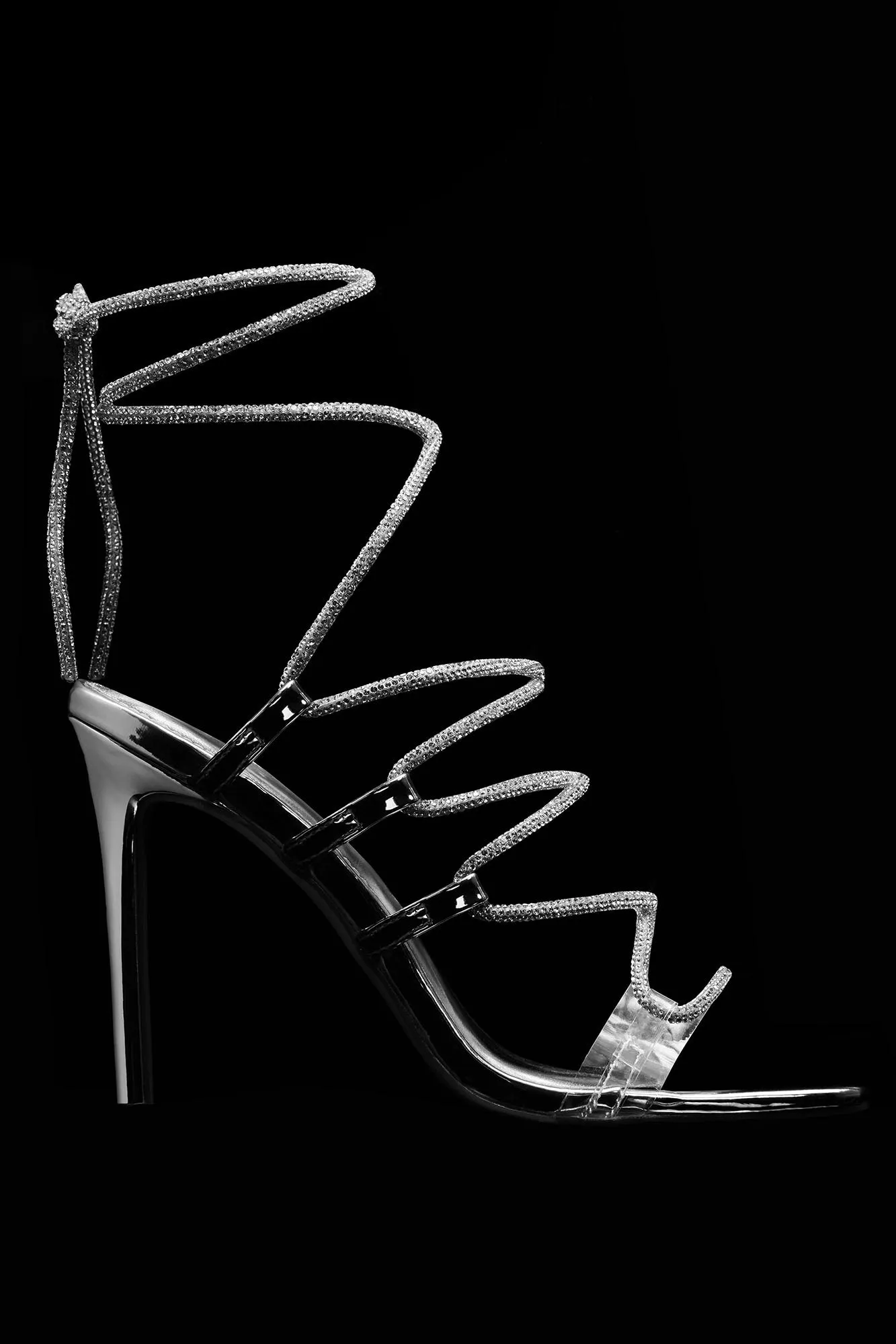 A Fun Time Heeled Sandals - Silver