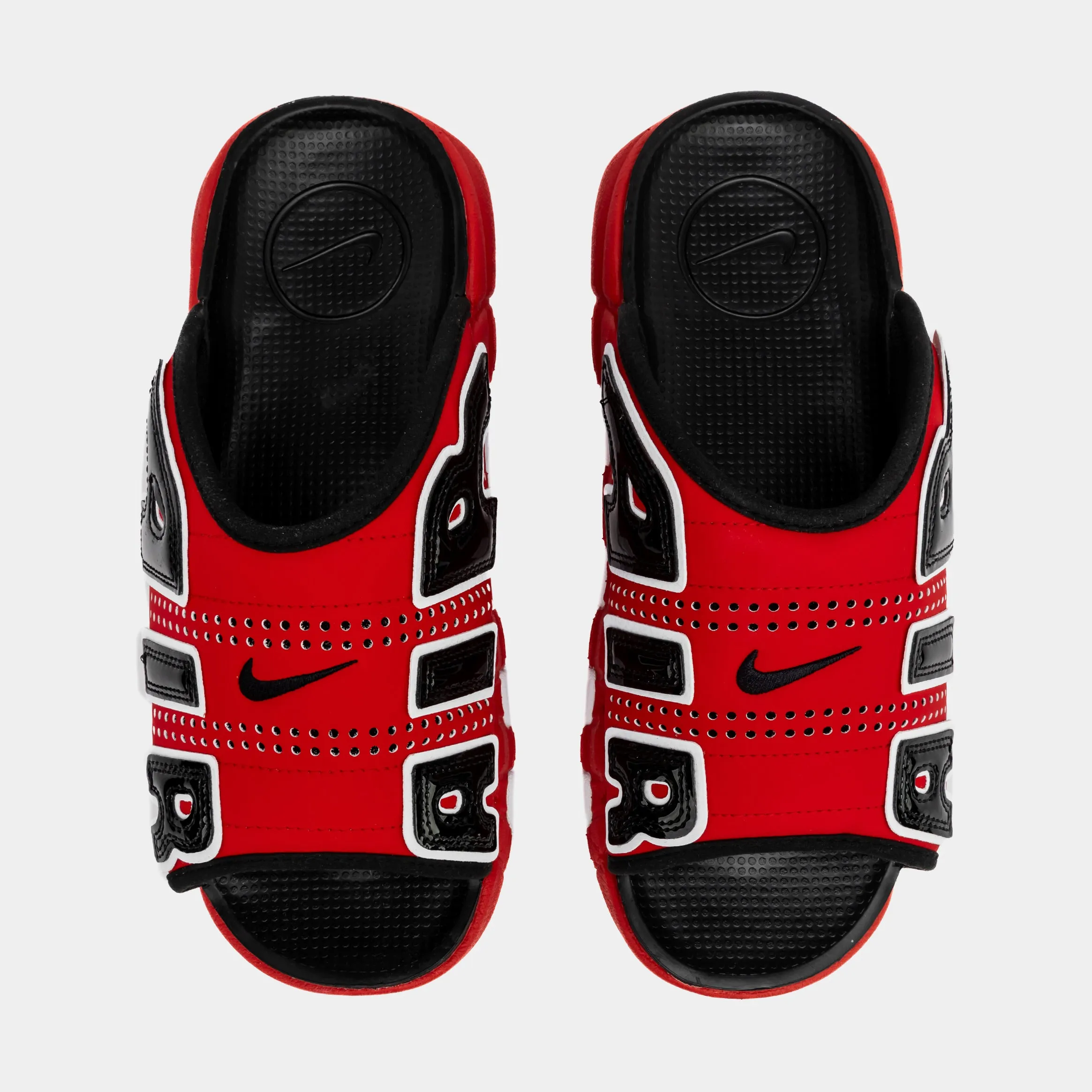 Air More Uptempo Slides Mens Sandals (Red/Black)