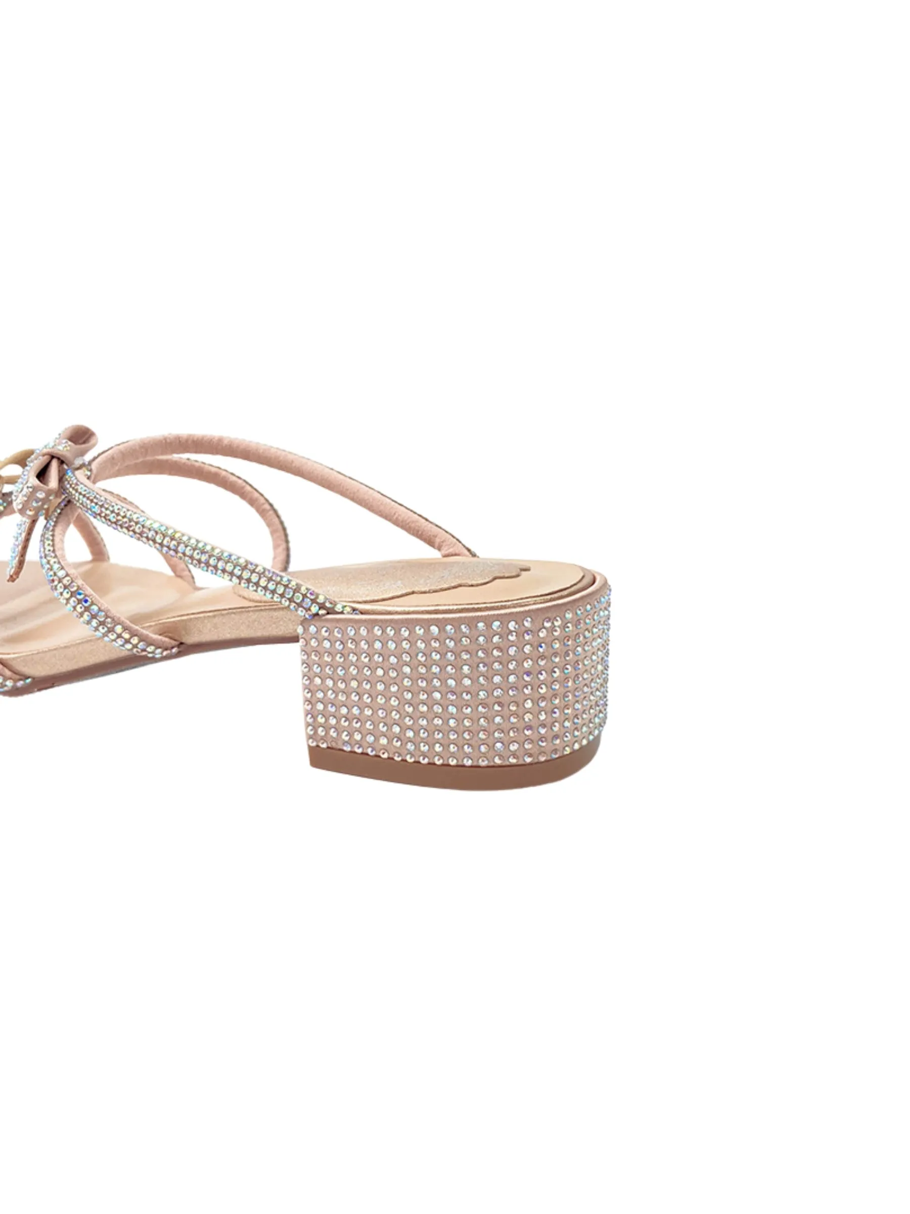 Alexis Rhinestone Bow Sandals