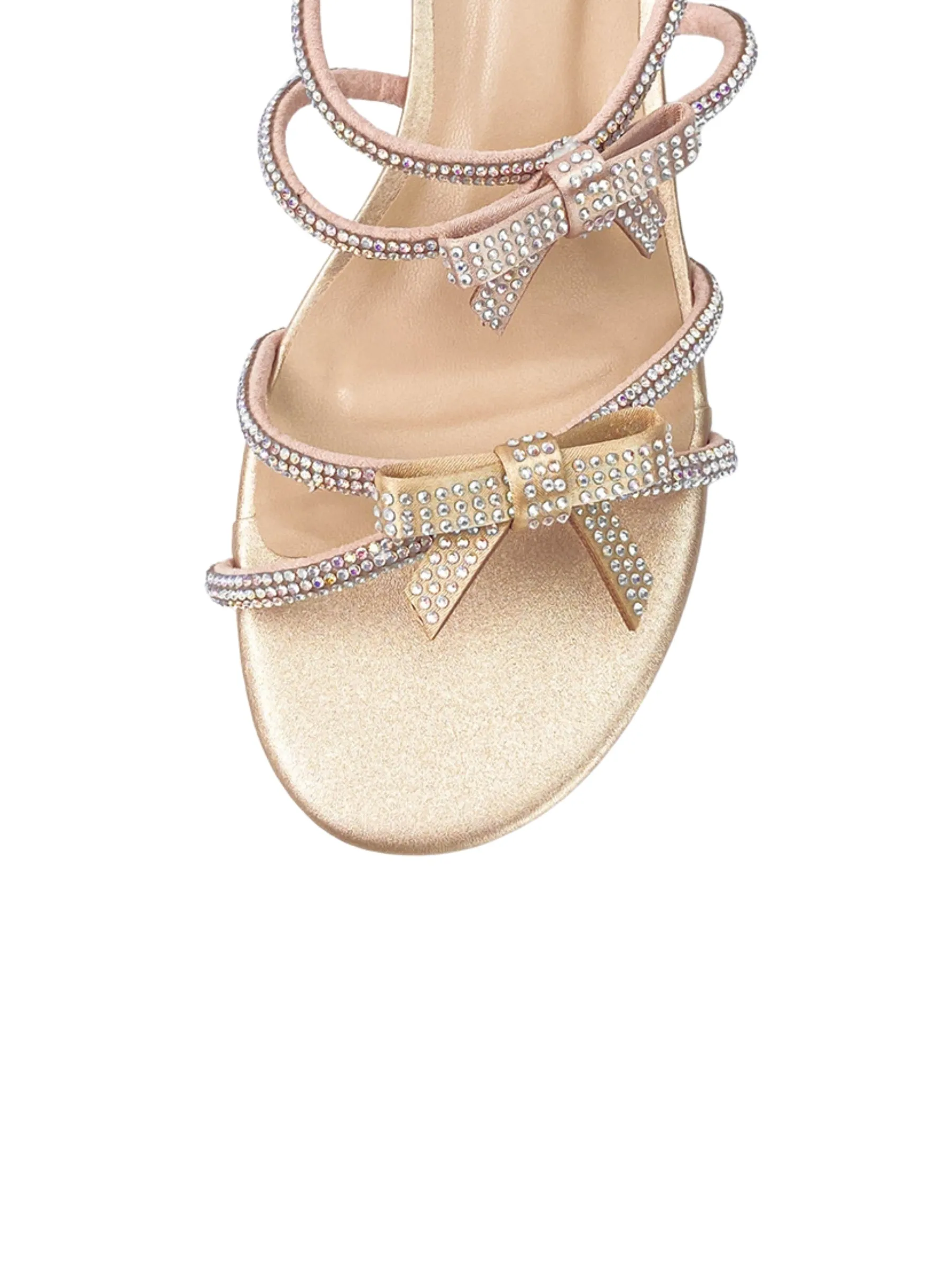 Alexis Rhinestone Bow Sandals