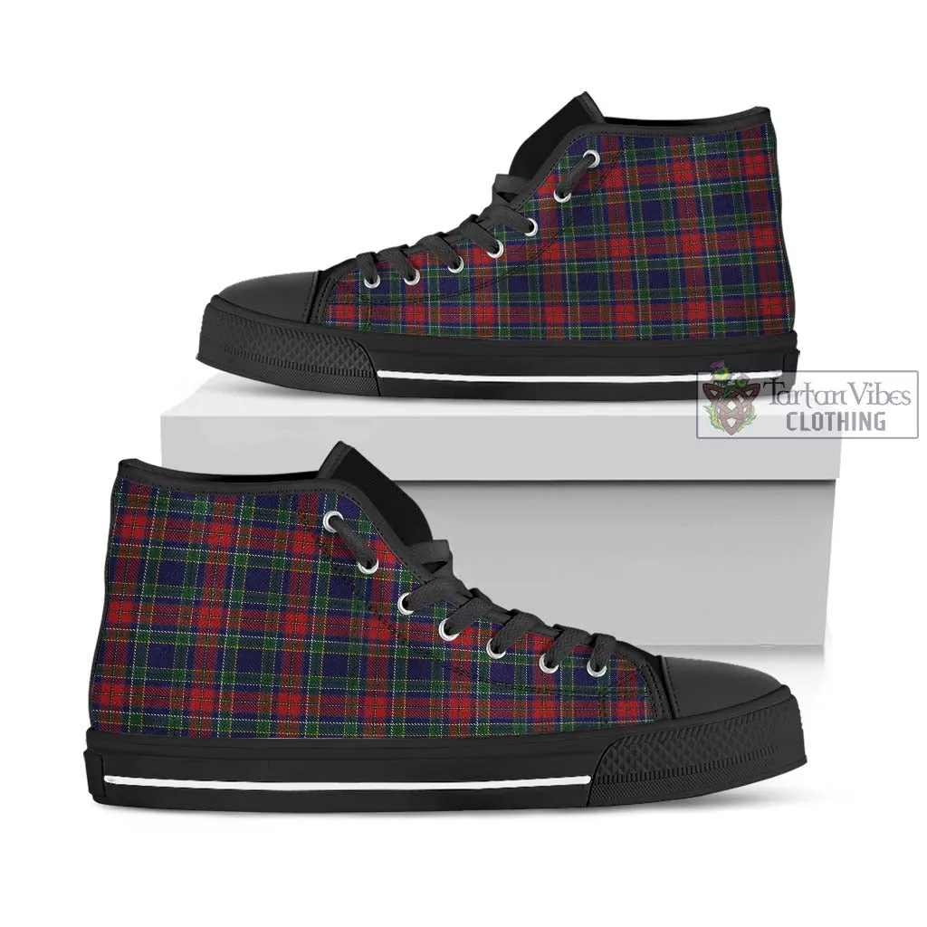 Allison Red Tartan High Top Shoes