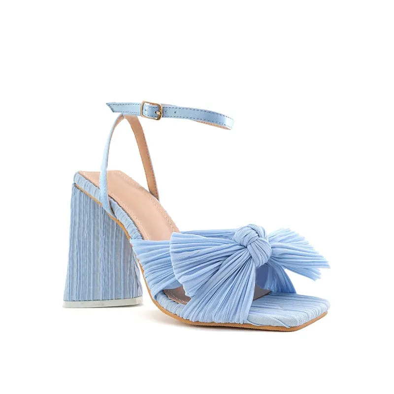 Amozae-Bow Decor Heeled Sandals