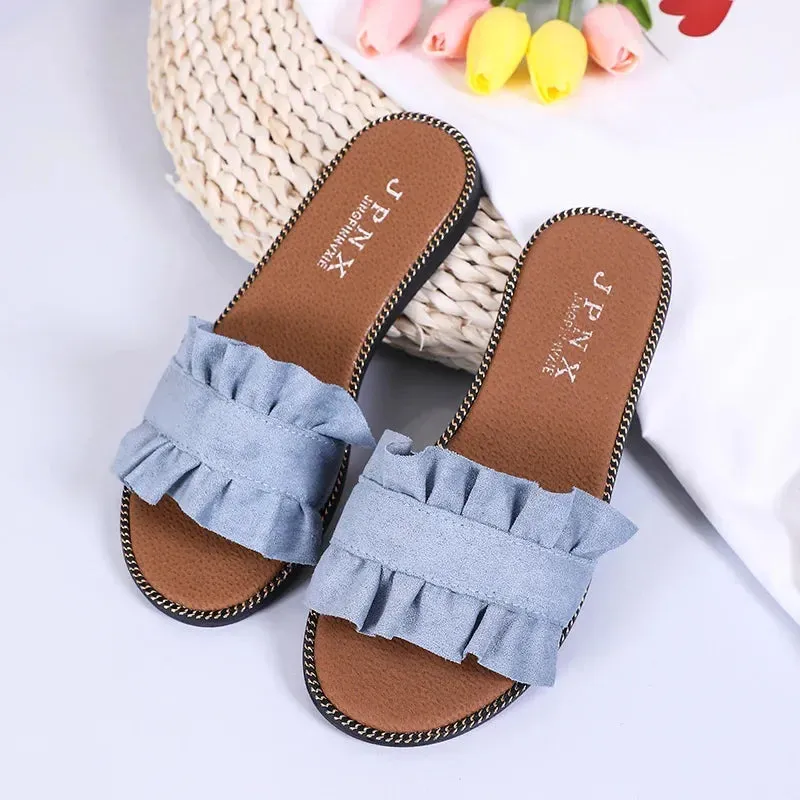 AMOZAE-- Designer Flat-heeled Sandals for Women