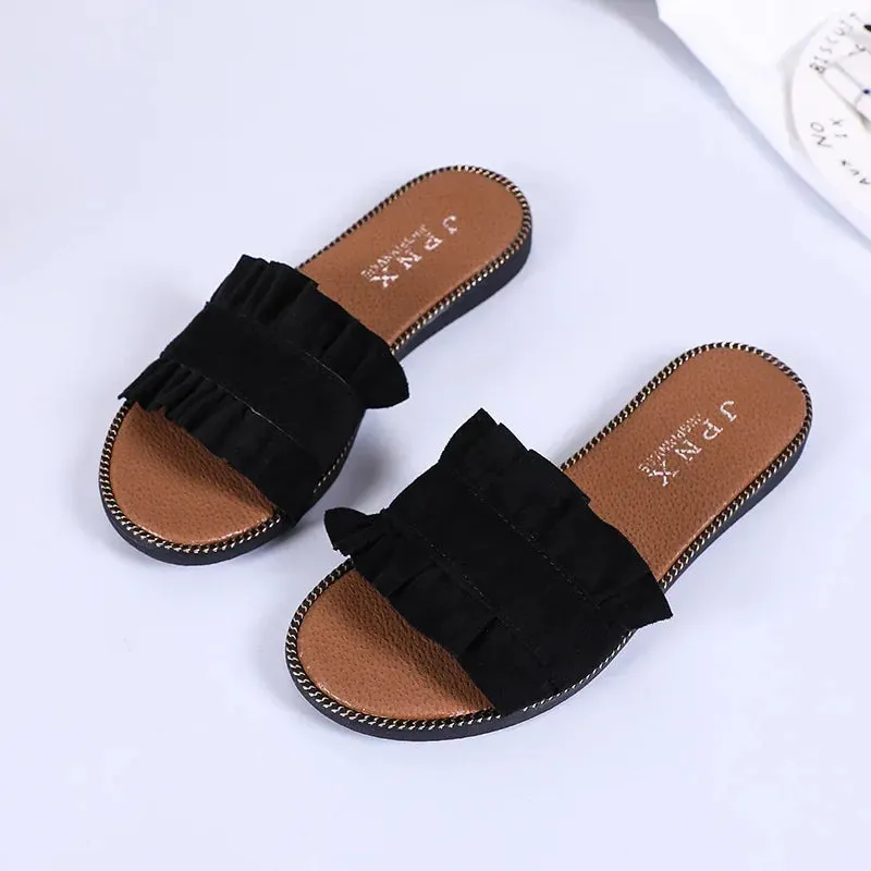 AMOZAE-- Designer Flat-heeled Sandals for Women