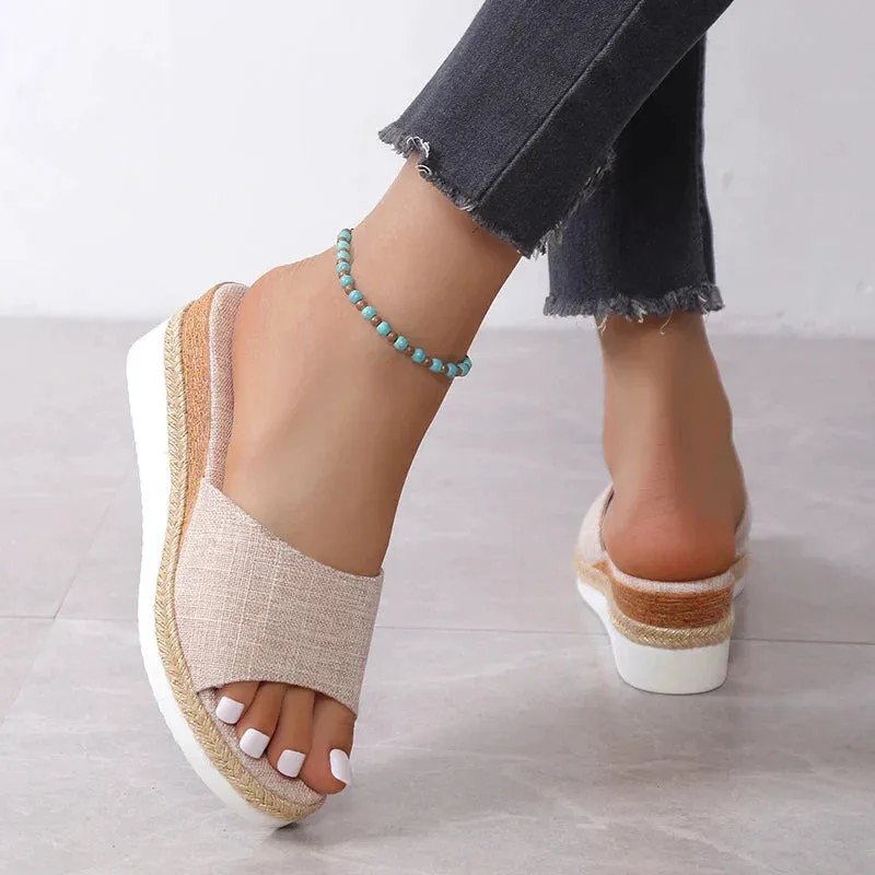 AMOZAE- - Summer Rimocy Casual Wedge Slippers