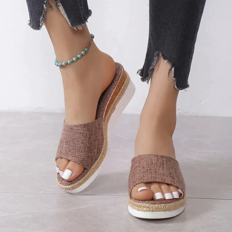 AMOZAE- - Summer Rimocy Casual Wedge Slippers