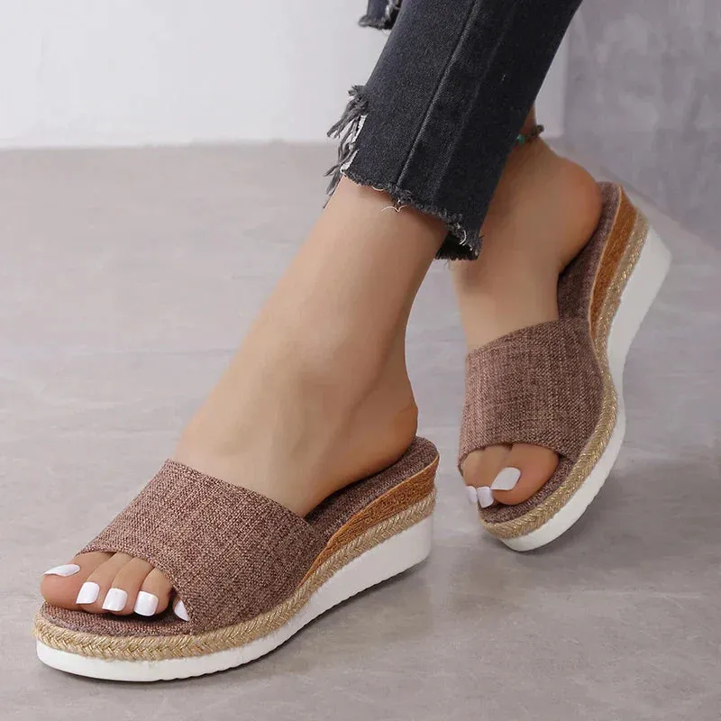 AMOZAE- - Summer Rimocy Casual Wedge Slippers