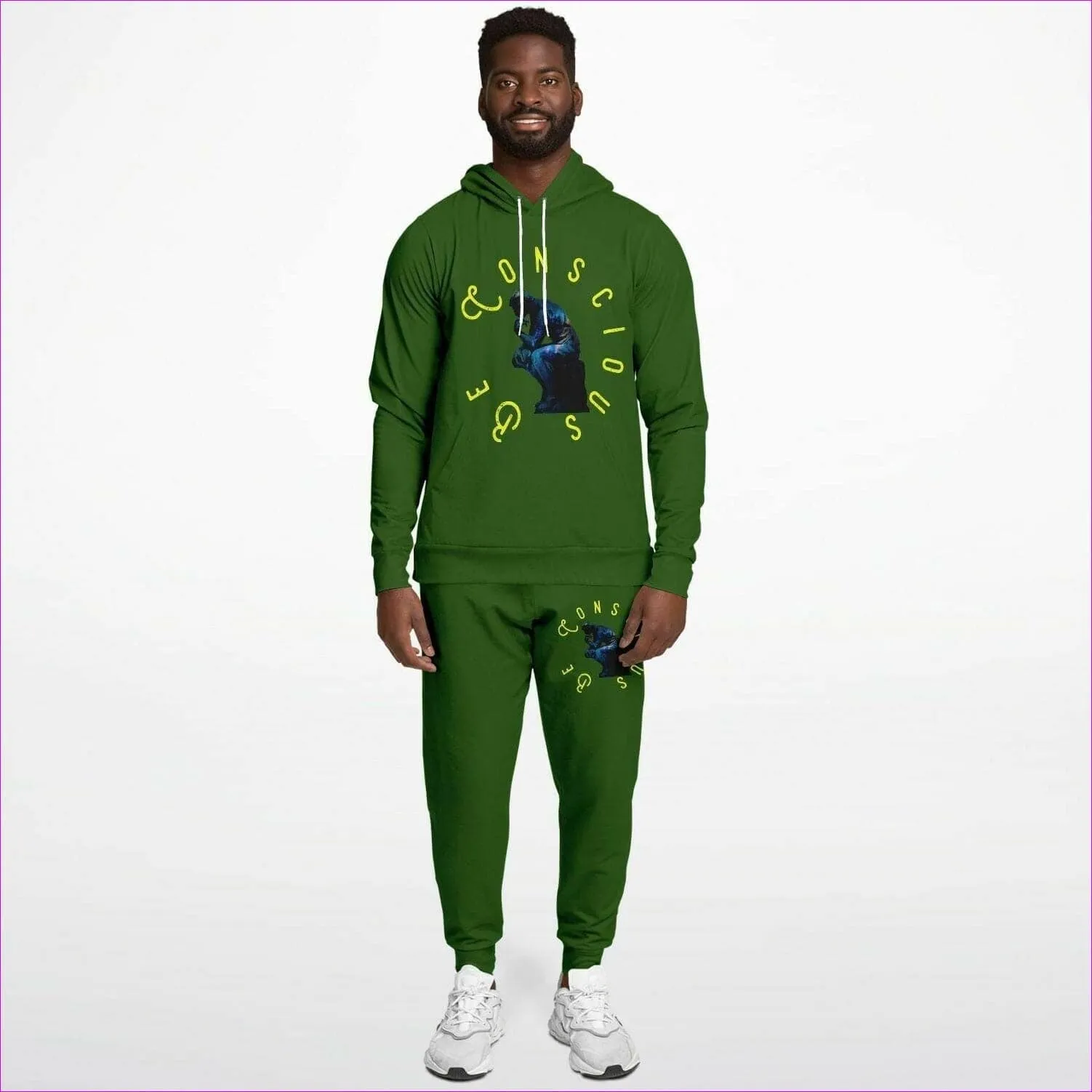 Be Conscious Thinking Man Unisex Premium Sweatsuit