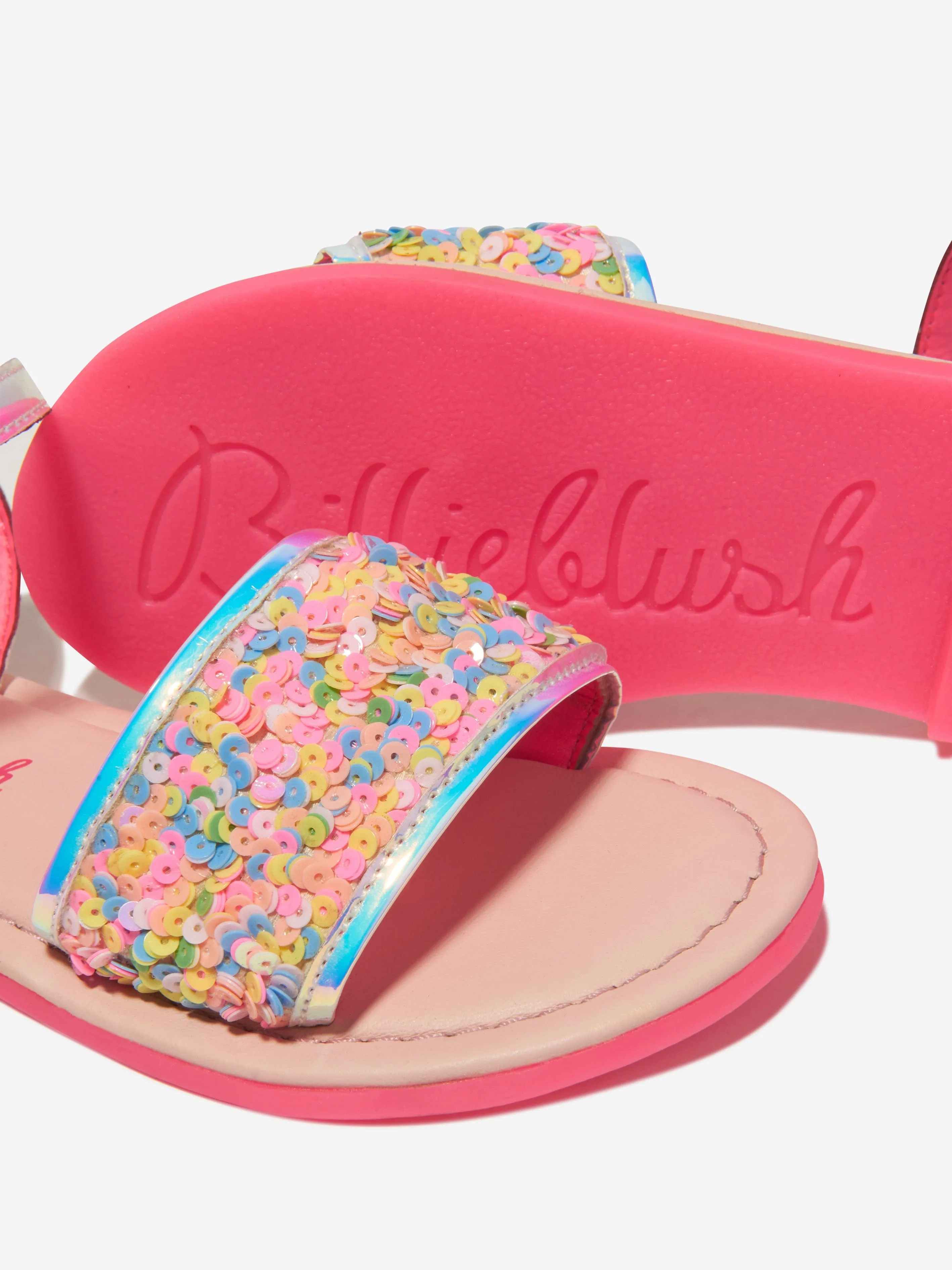 Billieblush Girls Sequin Sandals in Multicolour