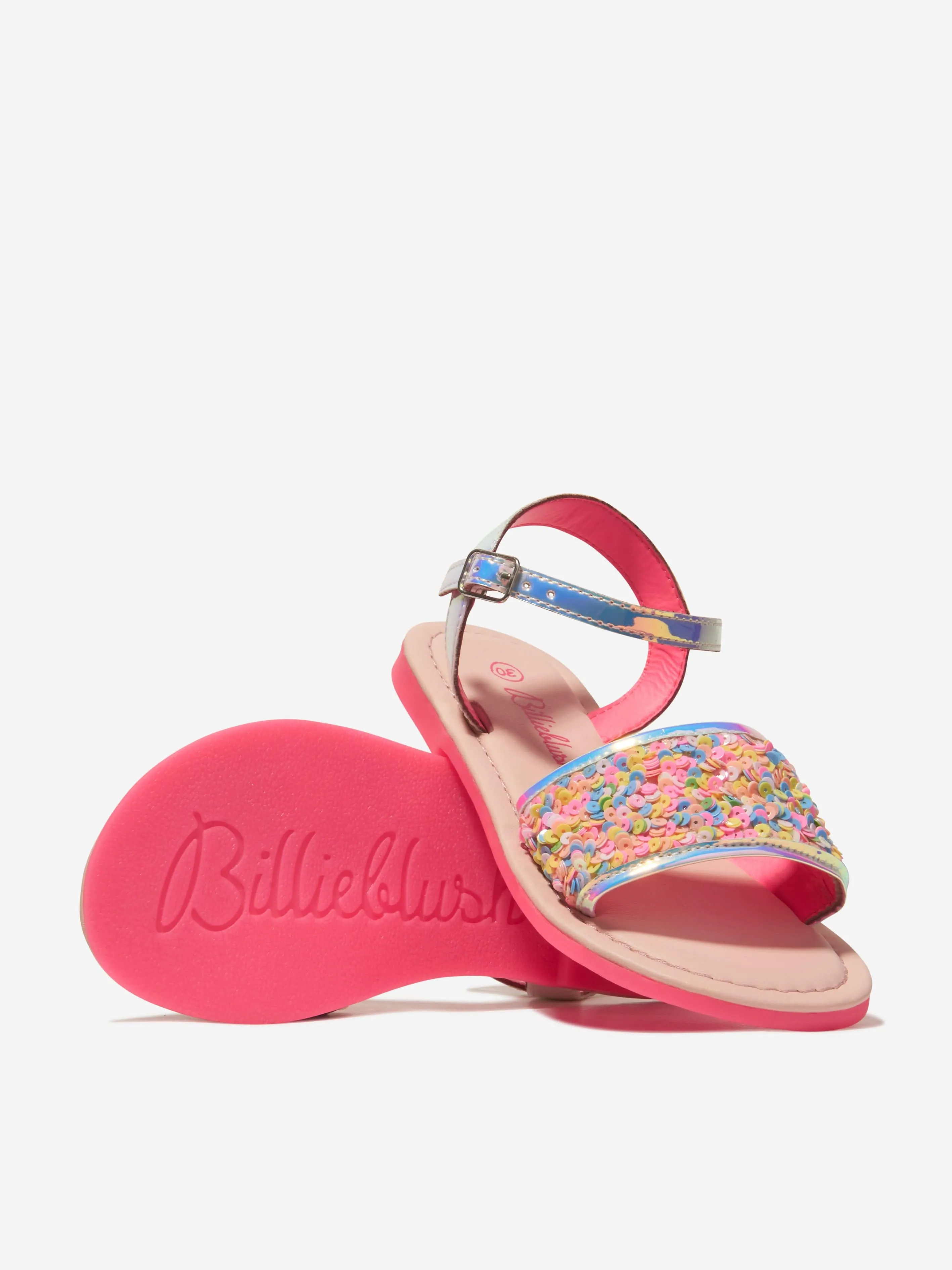 Billieblush Girls Sequin Sandals in Multicolour