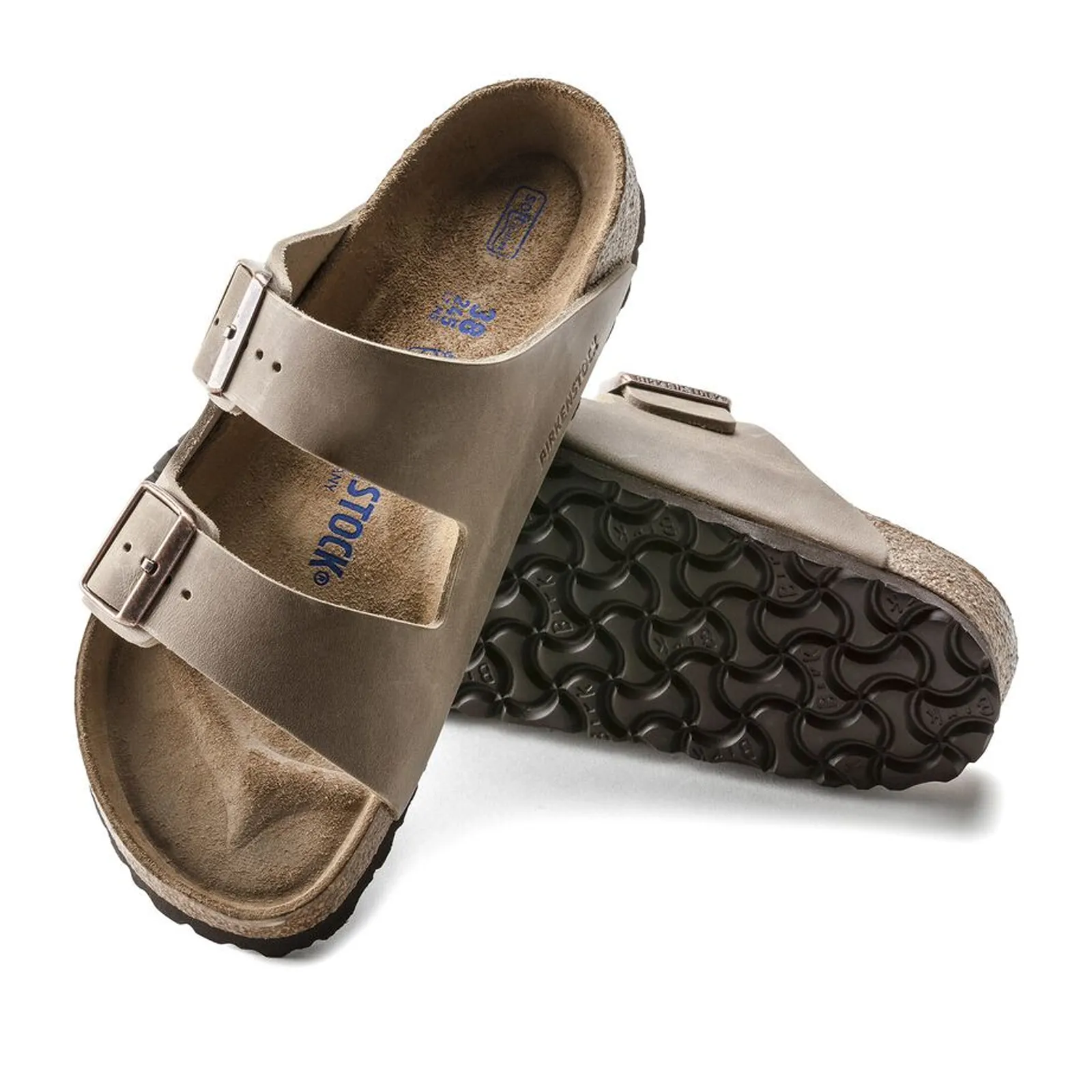 Birkenstock Arizona Soft Footbed Slide Sandal (Unisex) - Tobacco Oiled Leather