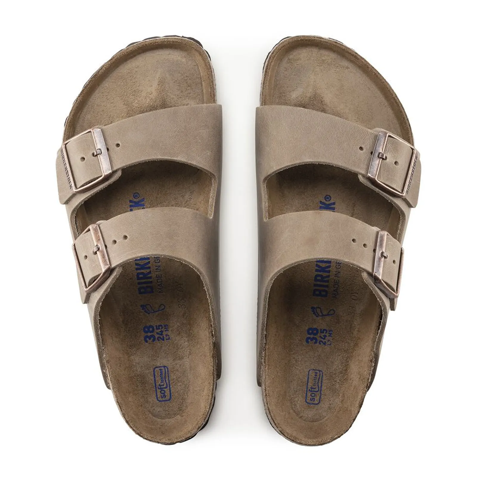 Birkenstock Arizona Soft Footbed Slide Sandal (Unisex) - Tobacco Oiled Leather