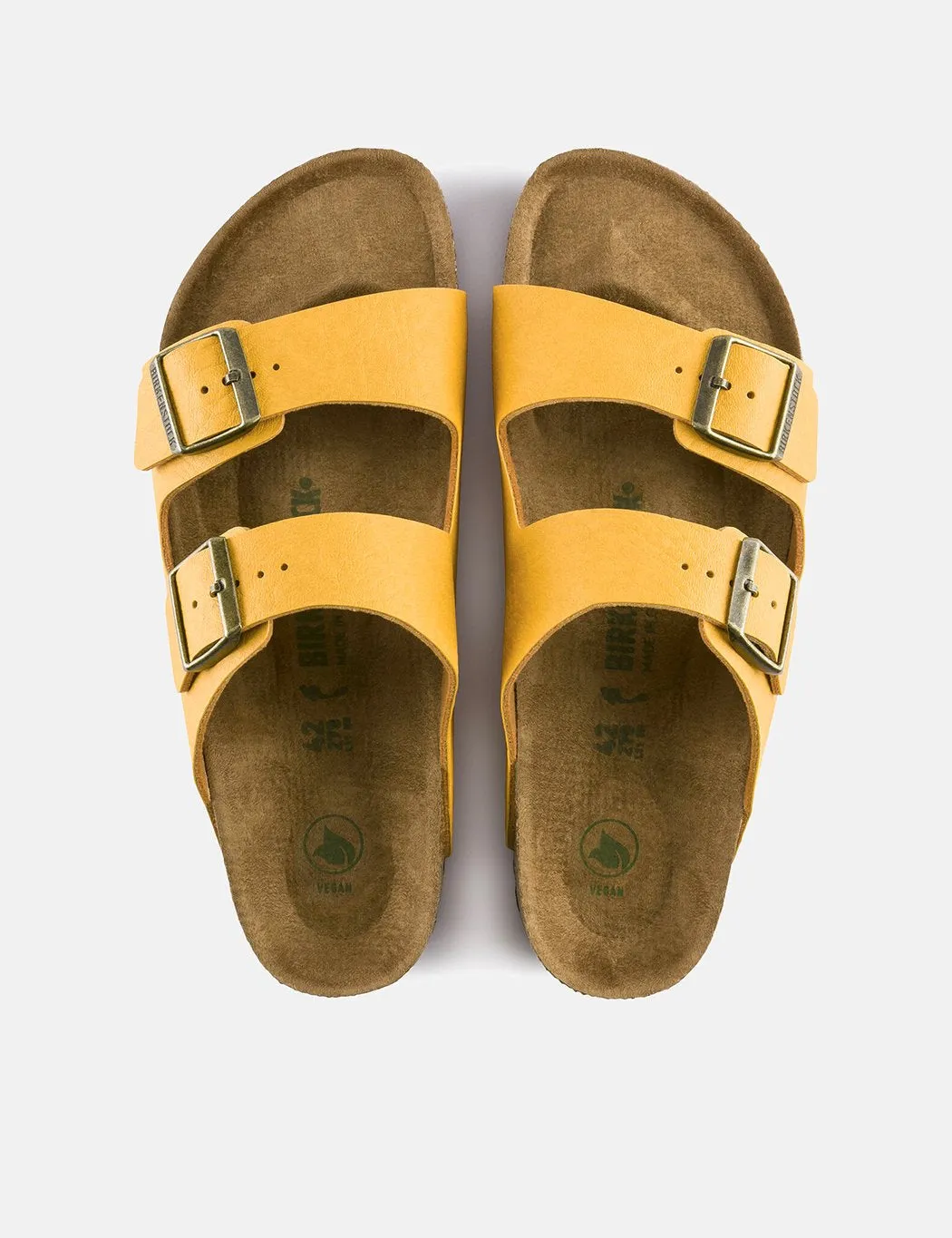 Birkenstock Arizona Vegan Sandals (Regular) - Saddle Matt Ochre