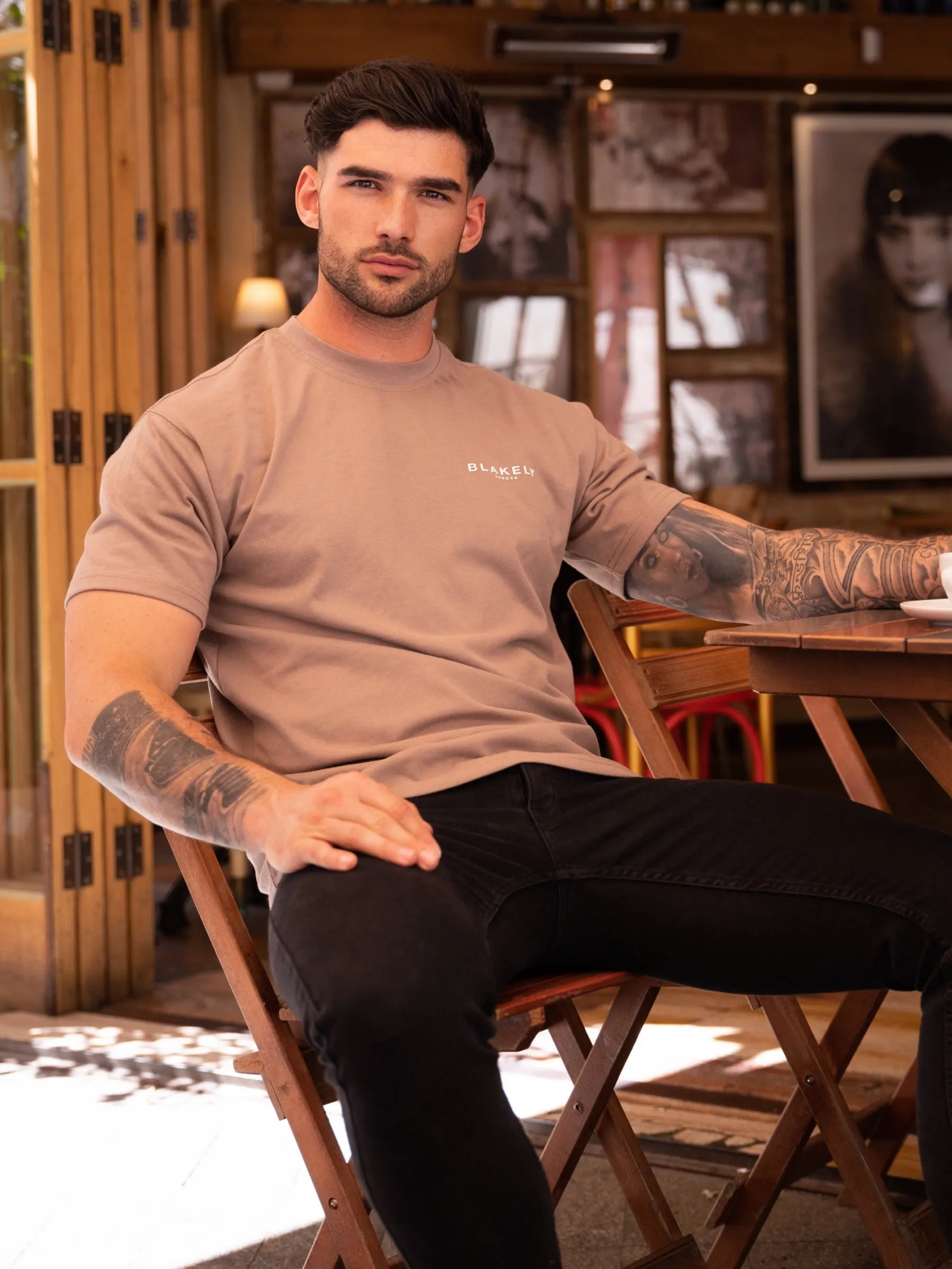 Blakely London Relaxed Fit T-Shirt - Brown