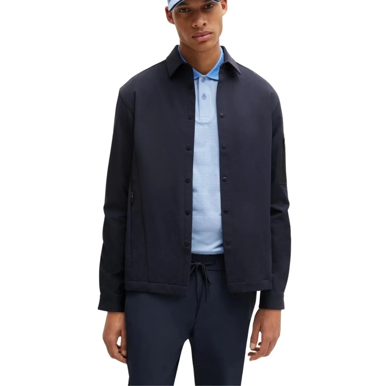 BOSS B- Expedit Relaxed Fit Navy Overshirt