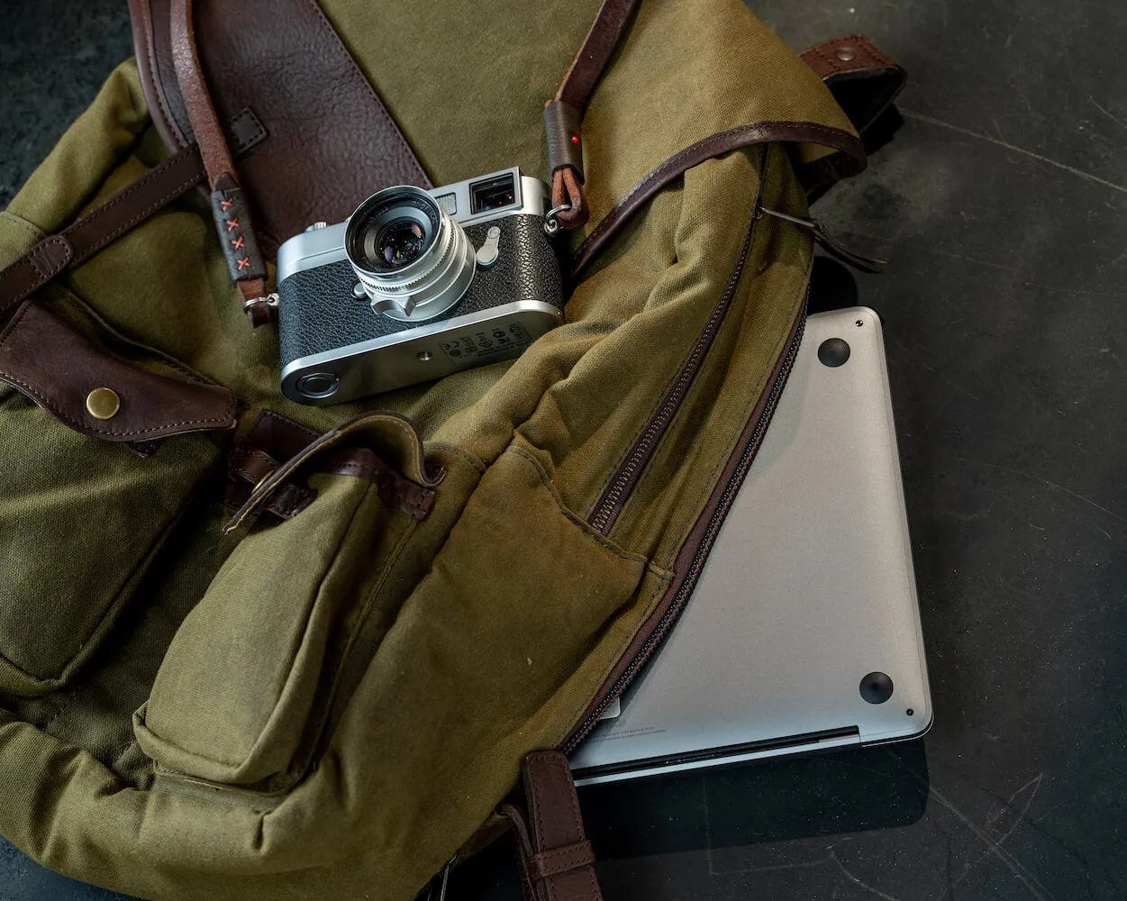 Campaign Waxed Canvas Backpack