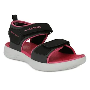 Campus Women's 3K-SD-061 Gry-BLK-Rani Outdoor Sandals -5 UK/India