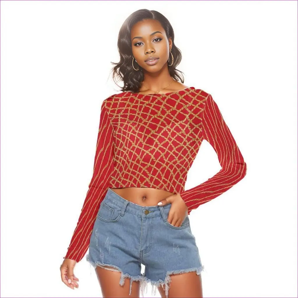 Chained Womens Peek-a-Boo Top