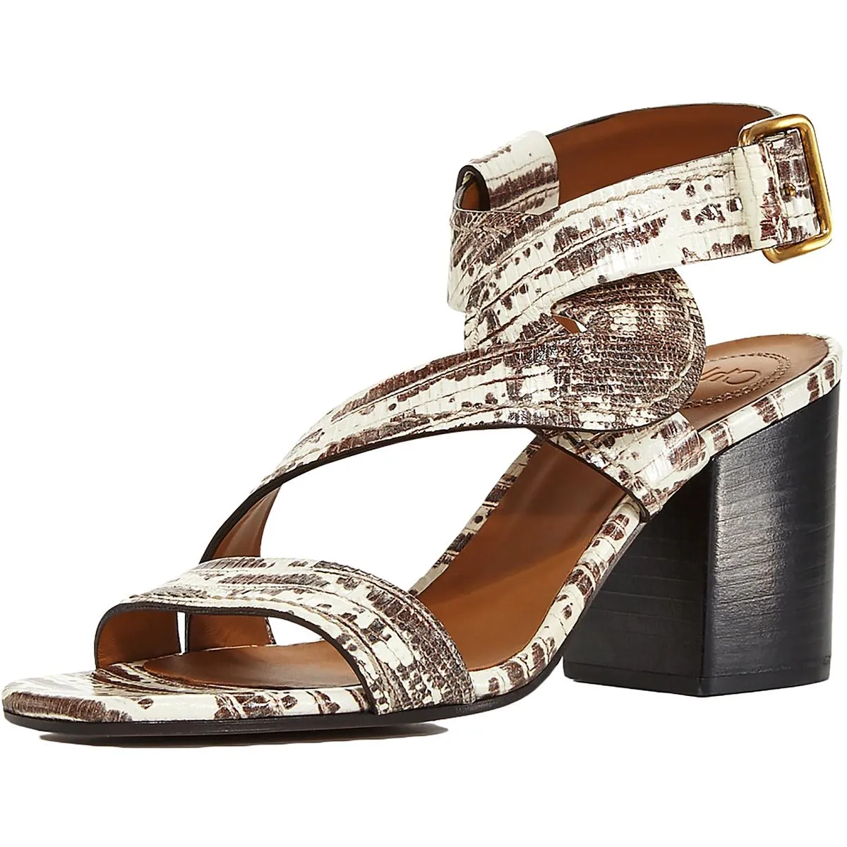 CHLOE - CANDICE LEATHER HEELED SANDALS **FREE SHIPPING**