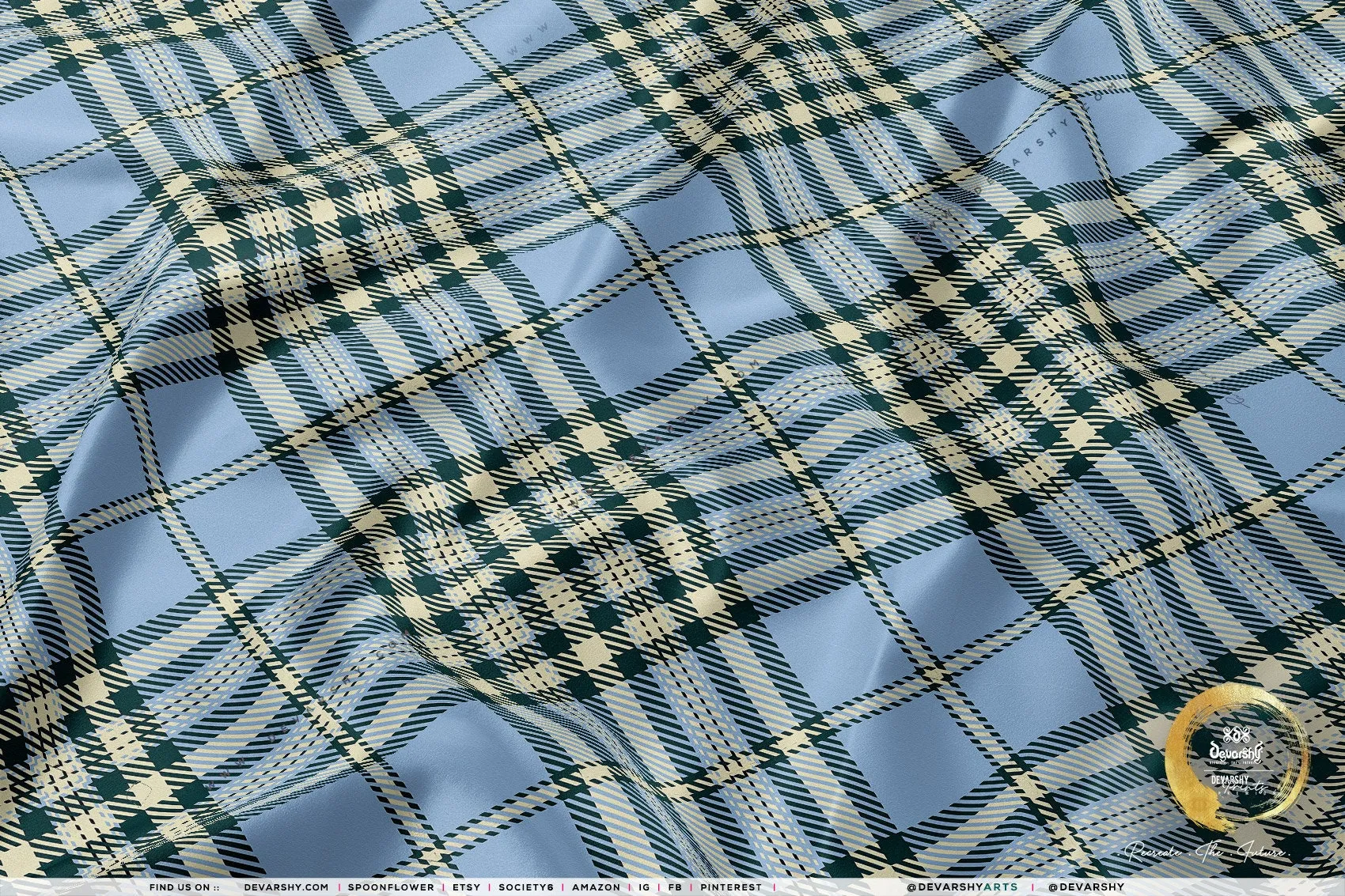 Colors of Plaids Upholstery Fabric 3meters 9 Plaid Patterns & 12 Tartan Fabrics Gingham Plaid Furnishing Fabrics by the Yard | 082