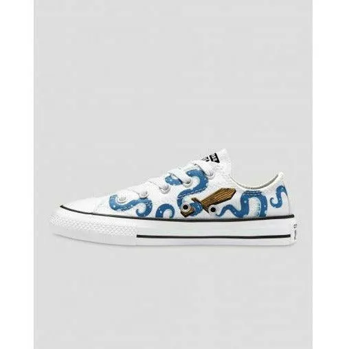 Converse Chuck Taylor All Star Octopirate Print Junior Low Top Shoe