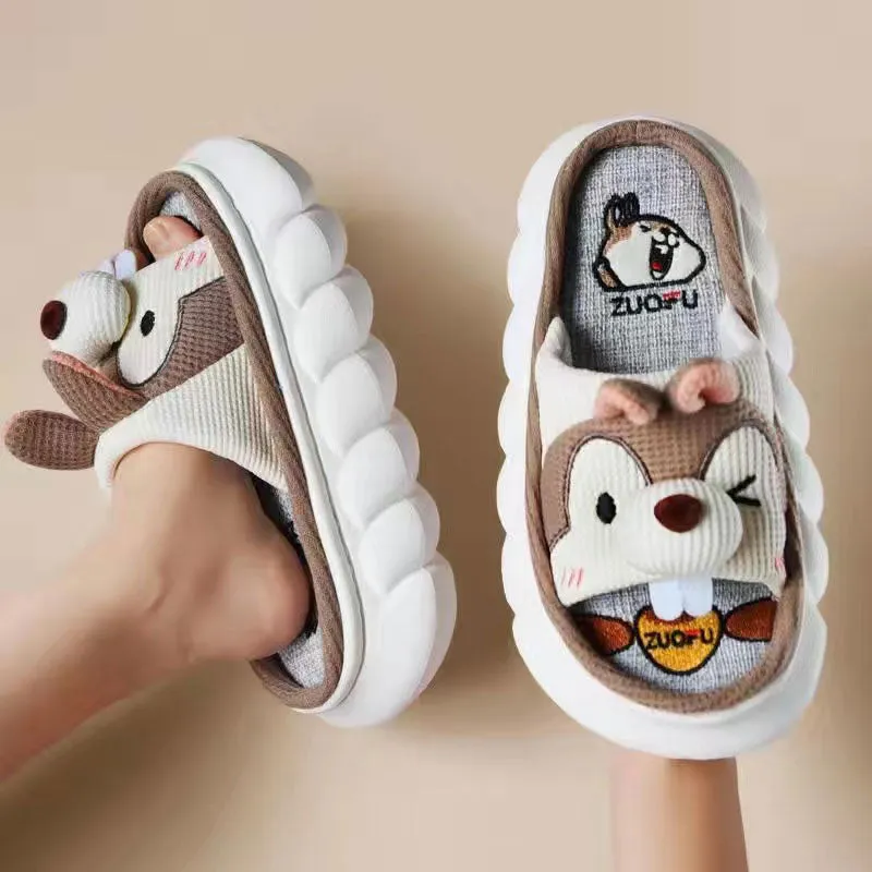 Cute Thick Sole Slippers by SB