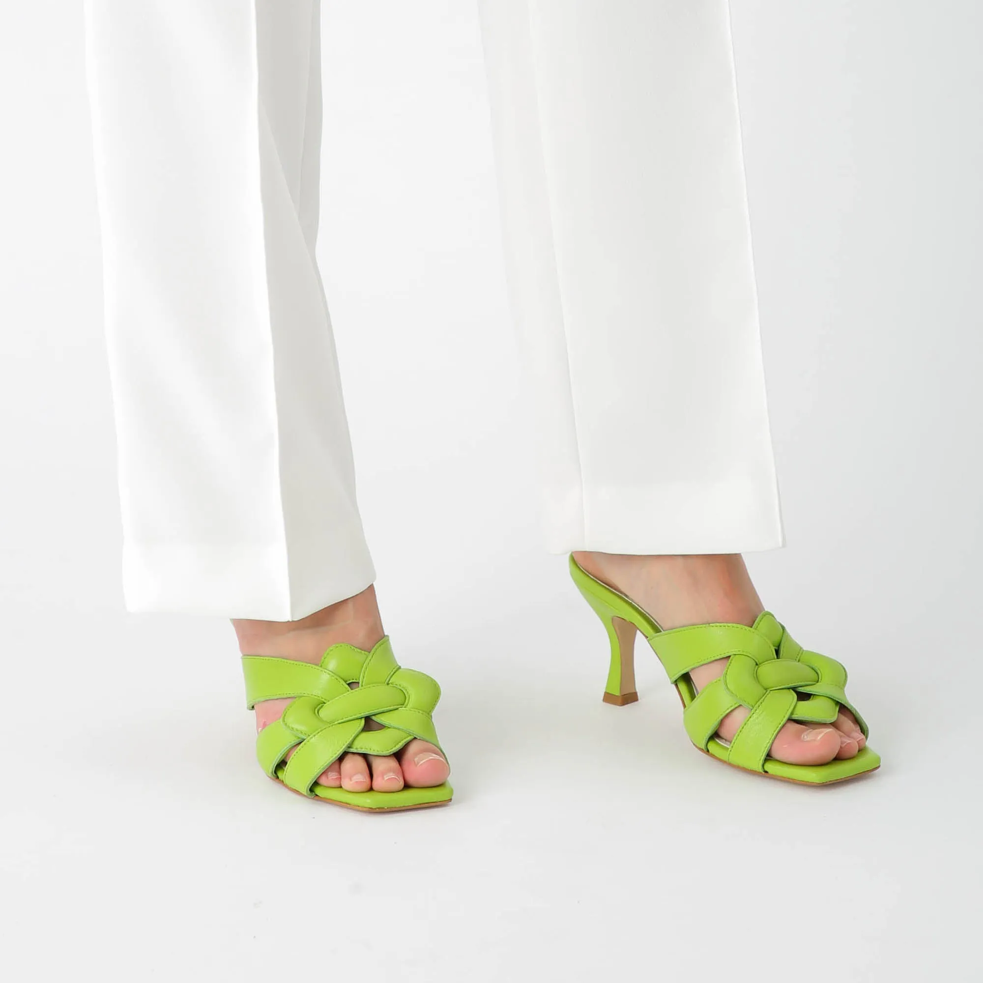 CYNTHIA high heel sandal - Lime