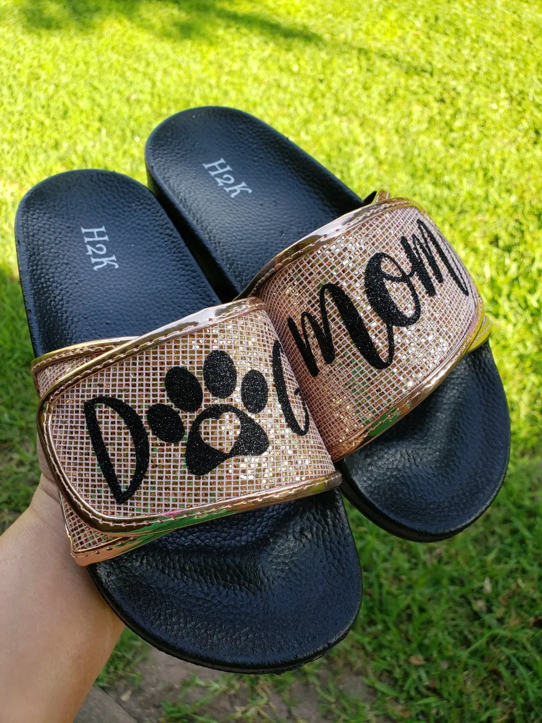 Dog mom slippers/ Women's slippers/ dog mom shoes