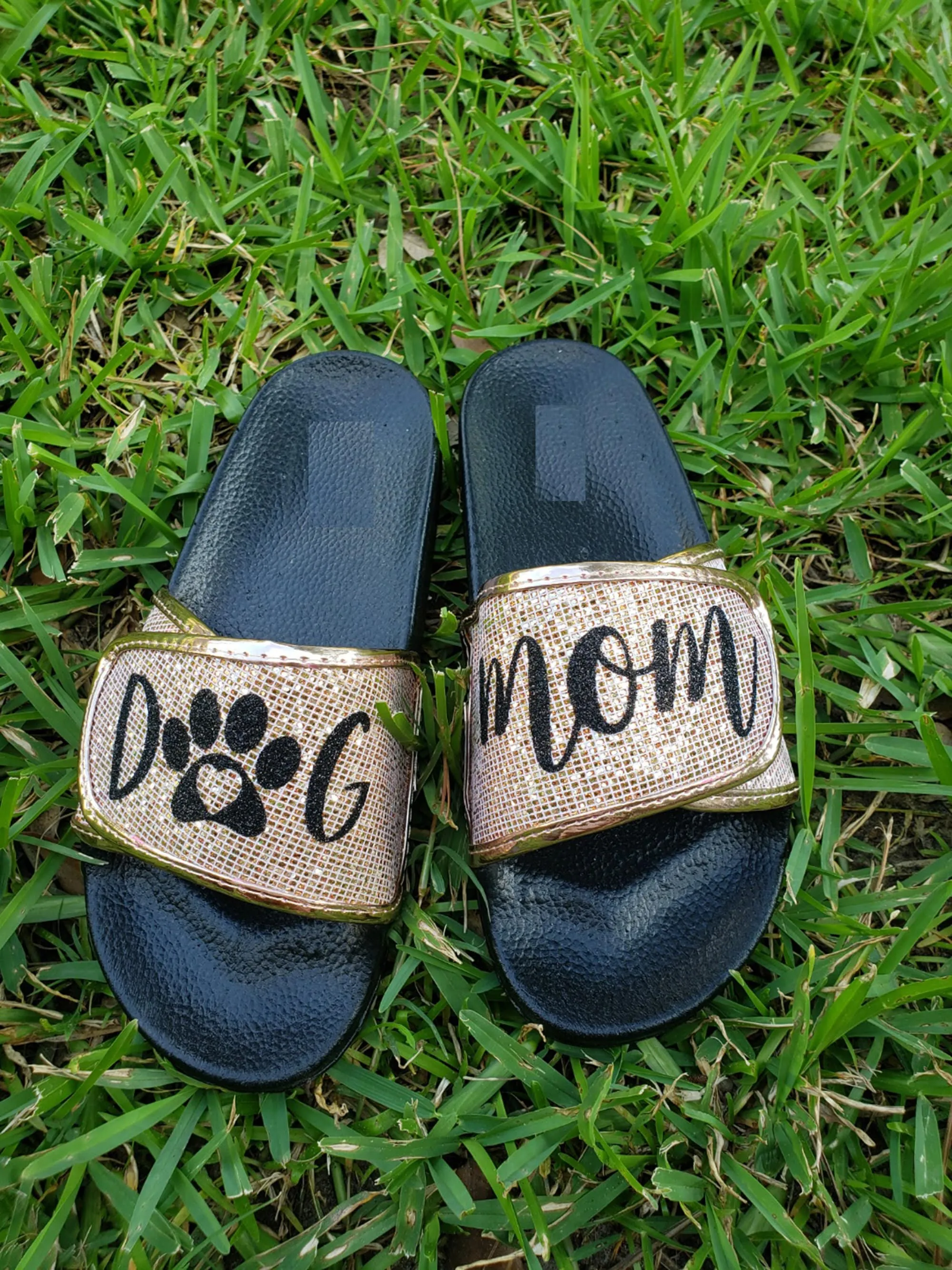 Dog mom slippers/ Women's slippers/ dog mom shoes