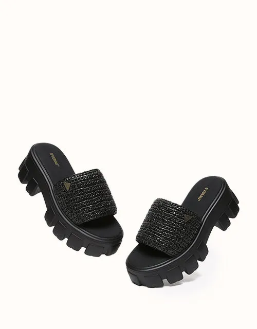 EVERAU® Woven Flatform Sandals