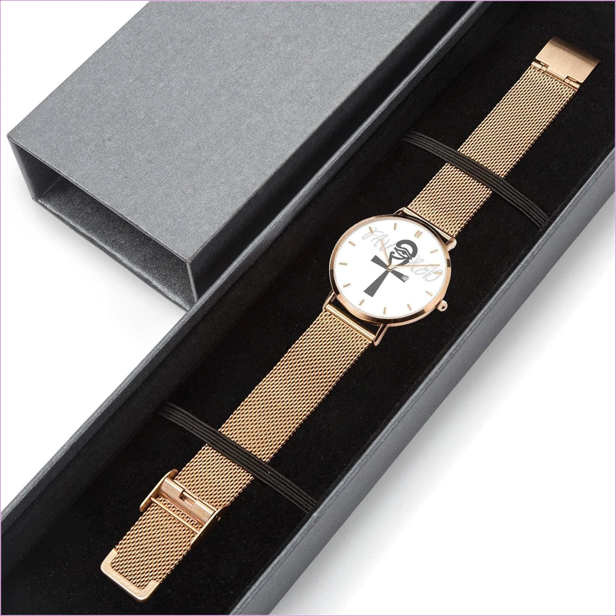 Favored 2 Stainless Steel Perpetual Calendar Quartz Watch