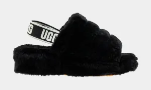 Fluffy Yeah Womens Slide Sandal (Black)