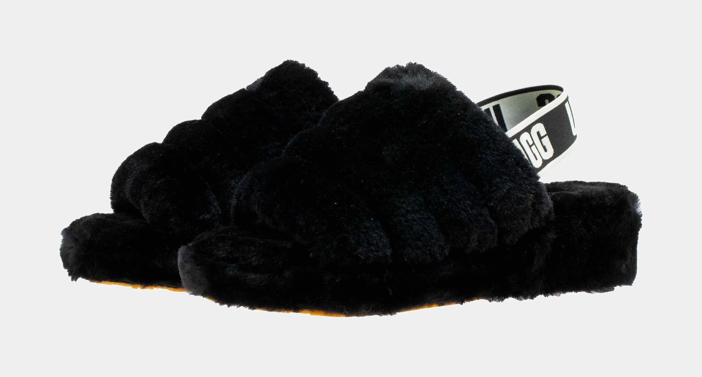 Fluffy Yeah Womens Slide Sandal (Black)