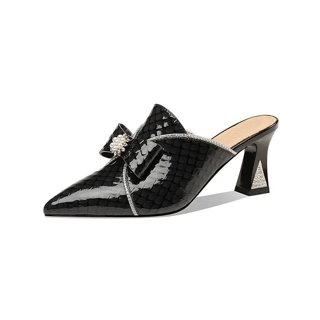 GatorGlam Slip-On Crystal High Heel Pumps