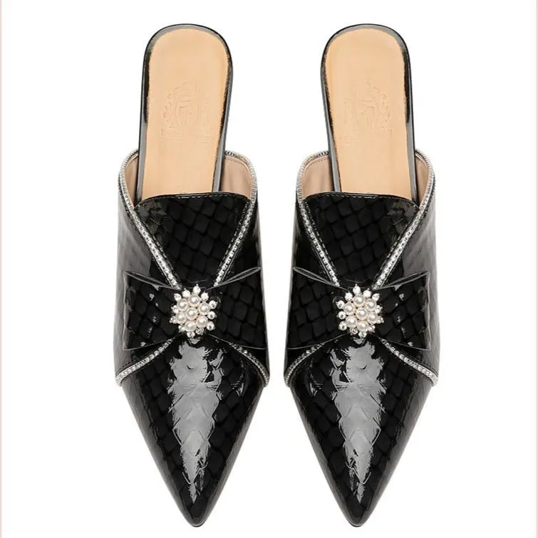 GatorGlam Slip-On Crystal High Heel Pumps