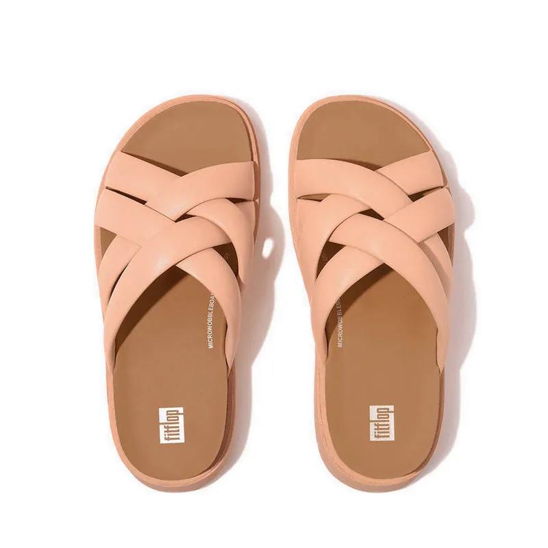 GEN-FF PADDED-STRAP LEATHER SLIDES