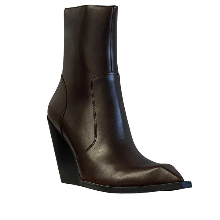 JEFFREY CAMPBELL LOUISVILLE BROWN CRAZY BOOTS