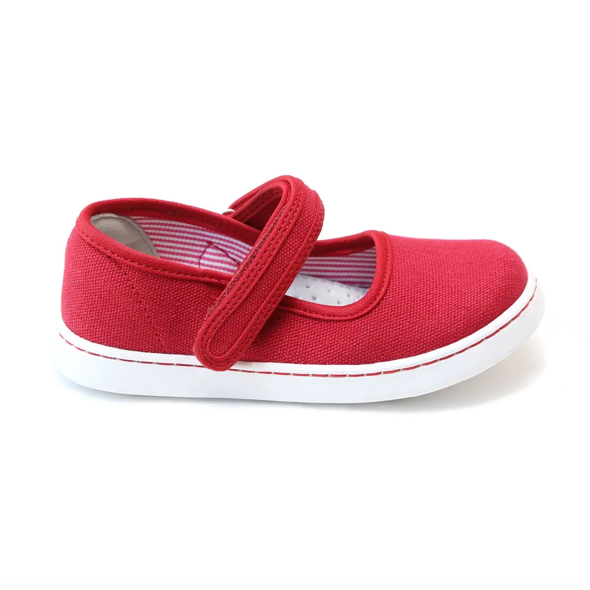 Jenna Canvas Mary Jane Sneaker in Red