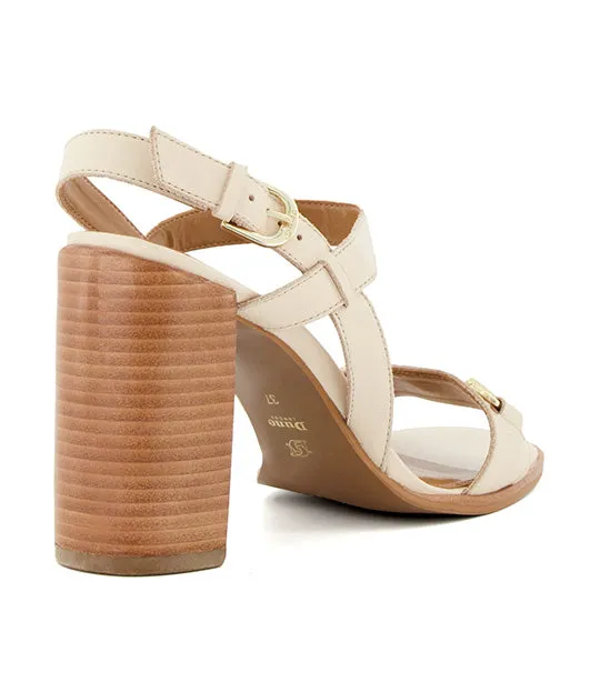 Jili Block Heel Sandals Ecru