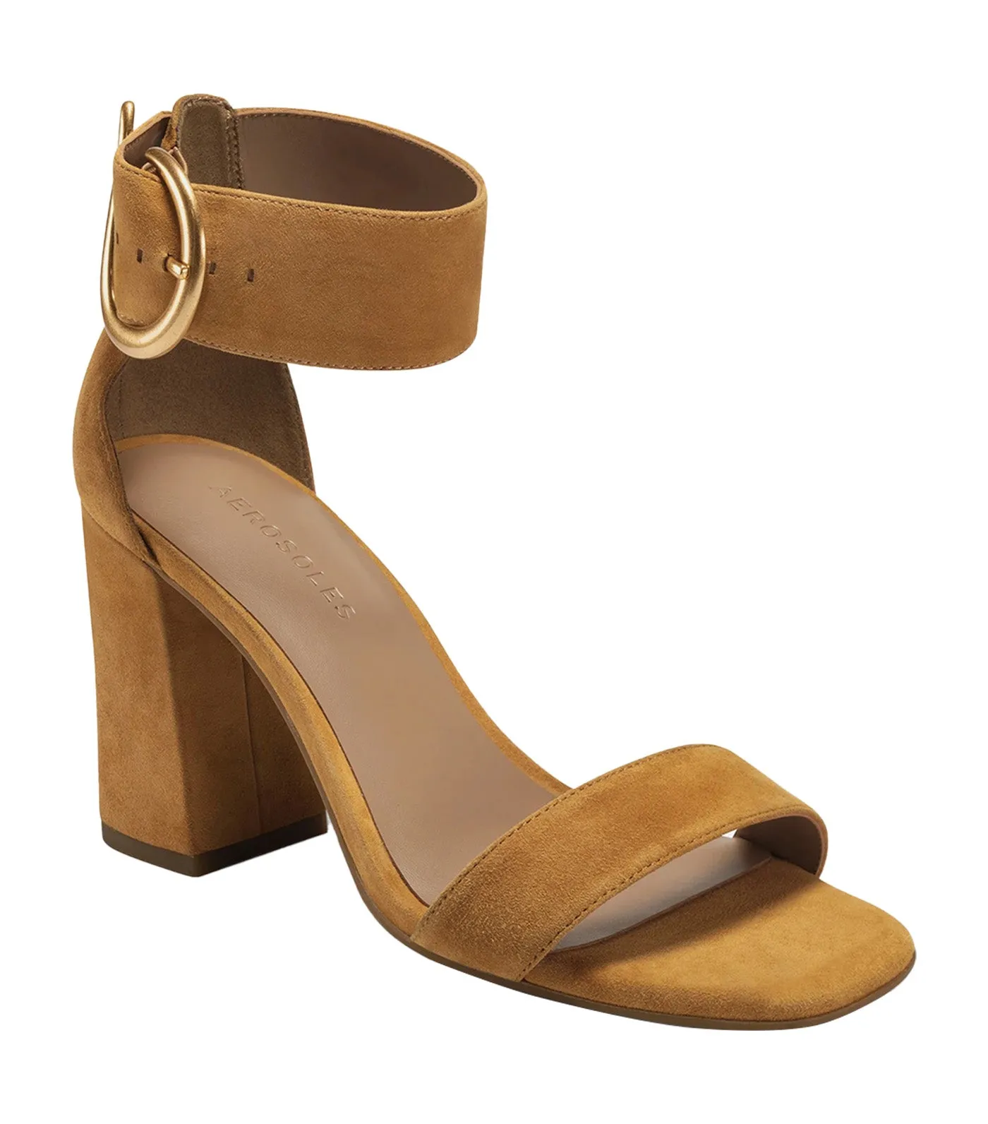 Landon Heel Sandals Tan