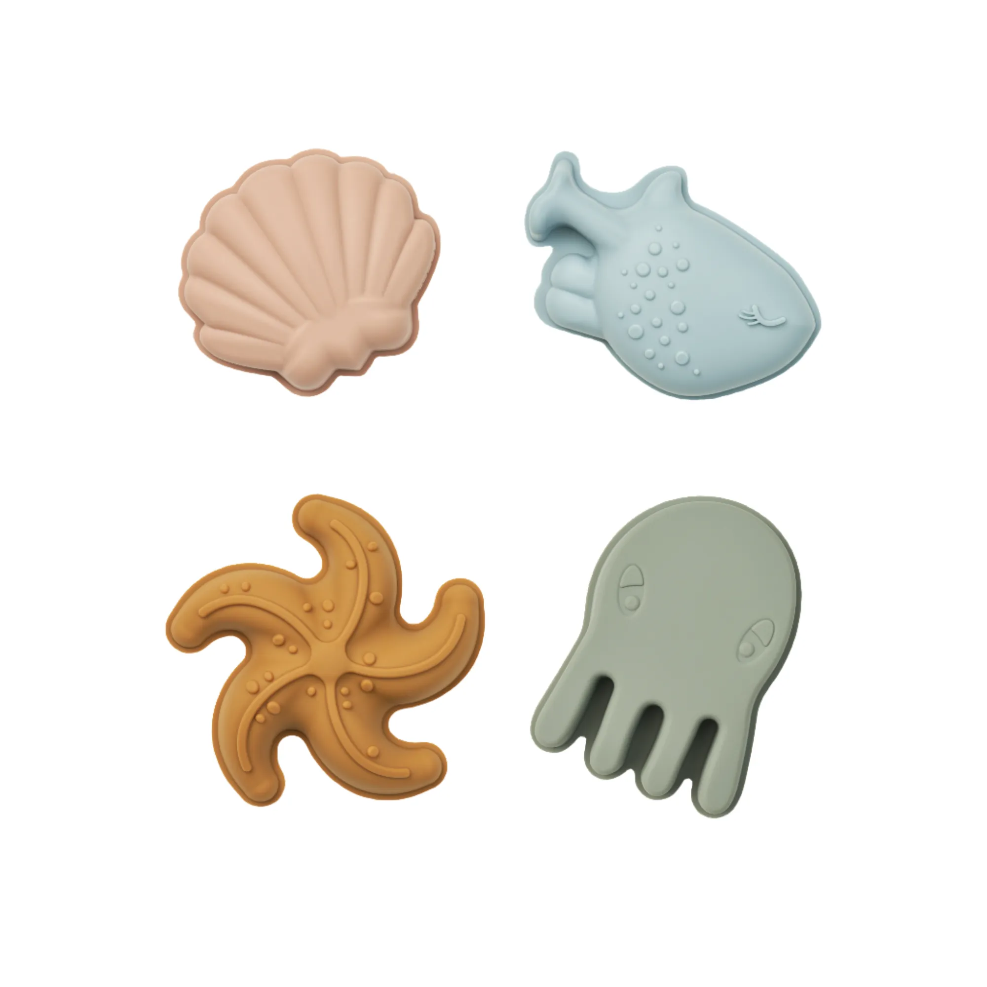 Liewood Gill Sand Moulds 4pk - Mermaids / Sandy