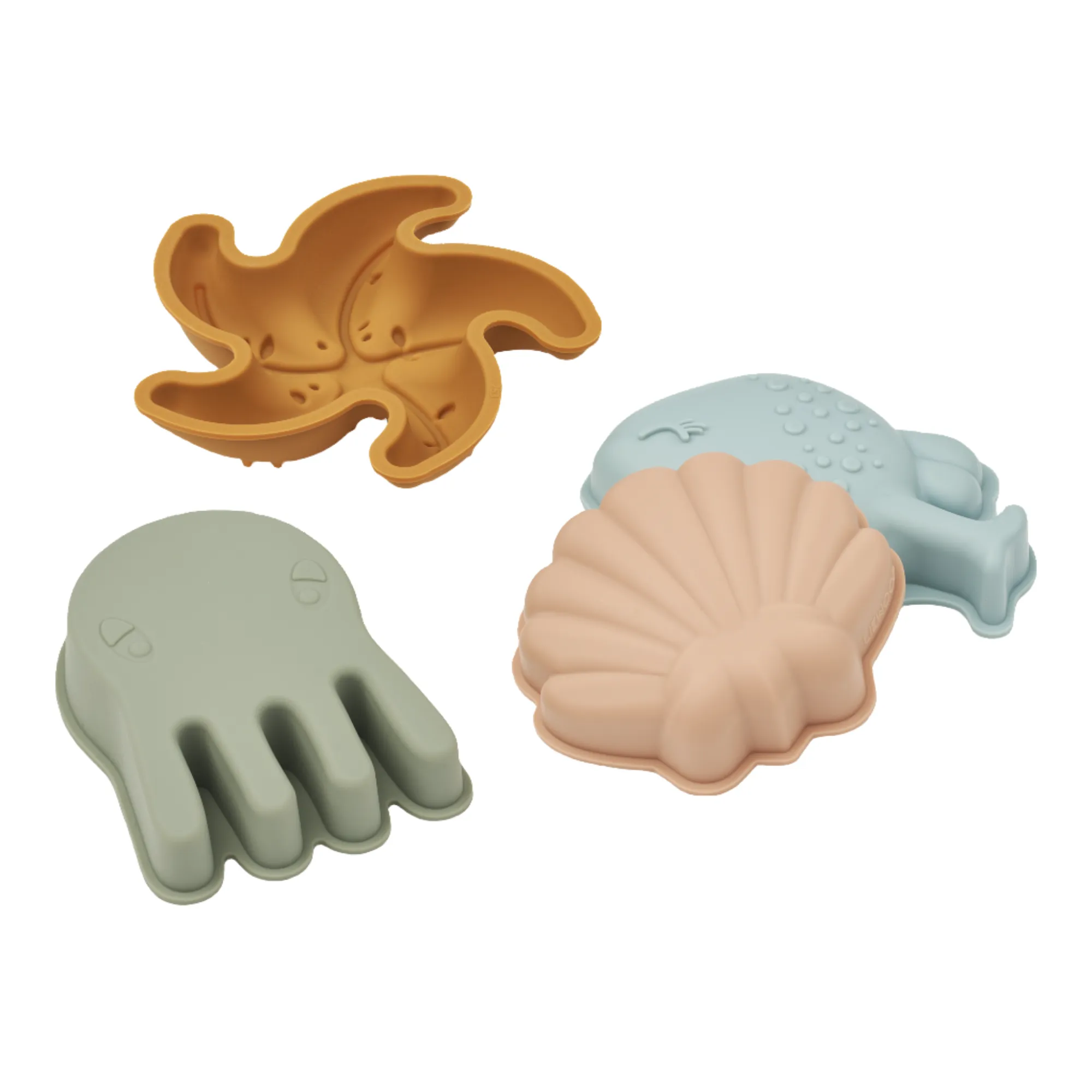 Liewood Gill Sand Moulds 4pk - Mermaids / Sandy