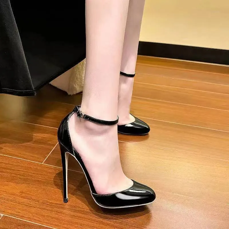 Luxe Buckle Pointed Stiletto Pumps