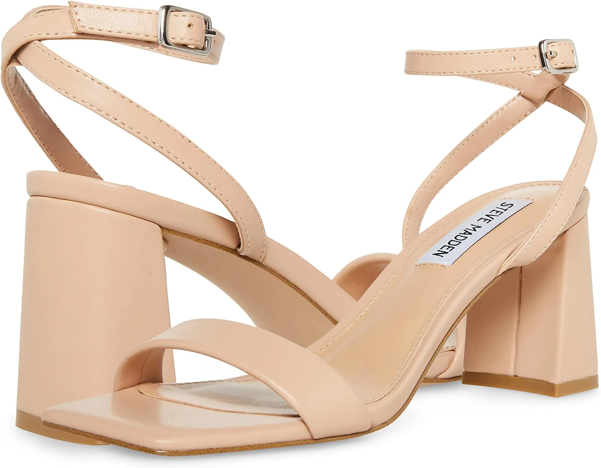 Luxe Heeled Sandal Steve Madden, Natural