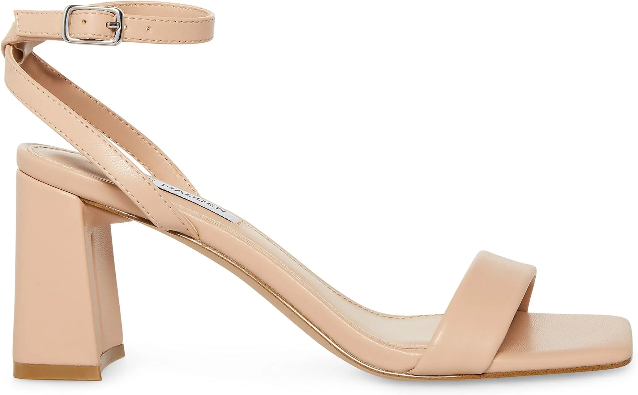 Luxe Heeled Sandal Steve Madden, Natural