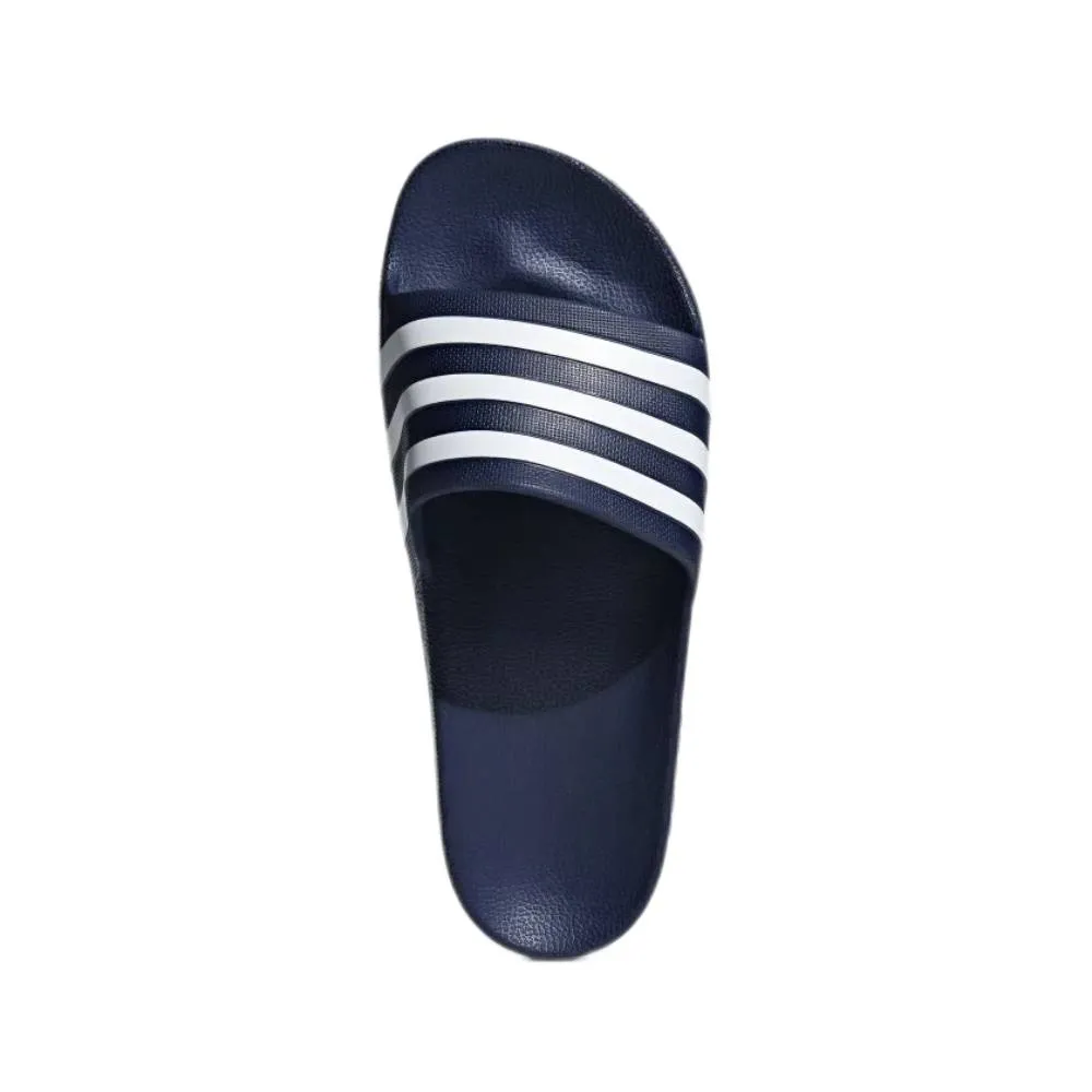 Men's Adilette Aqua Slide (Dark Blue/Cloud White/Dark Blue)