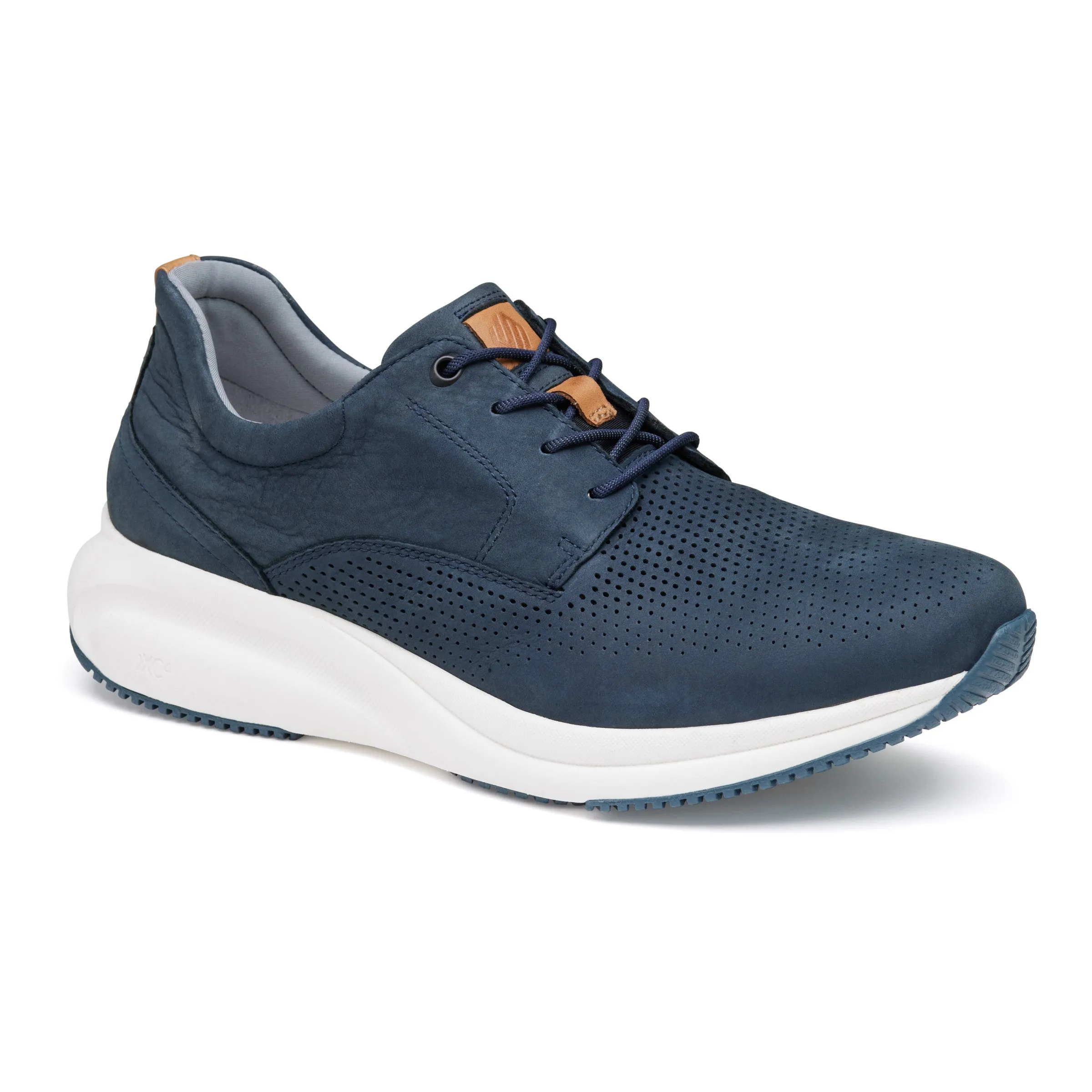 Men's Johnston & Murphy XC4 Tr3-Luxe Hybrid Color: Navy Waterproof Nubuck