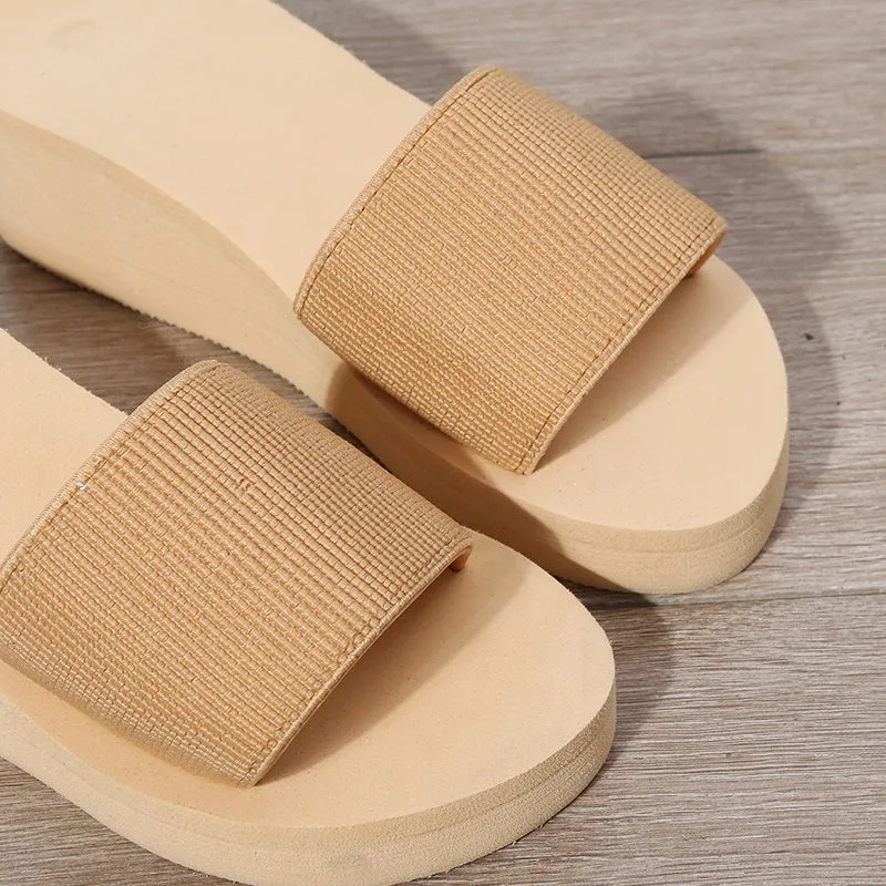 Minimalist Chunky Platform Ergonomic Bedroom Slippers